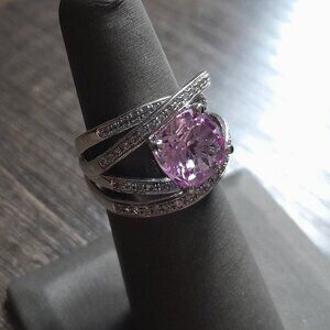 Pink & White Sapphire Ring   (NWOT)